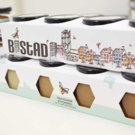 Bistad honning gaveæske